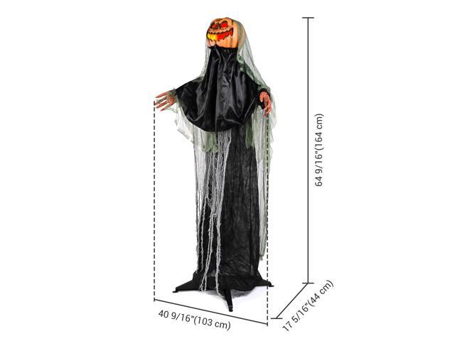 Yescom Scary Animated Halloween Pumpkin Decorations 5.4Ft with Motion & Sound Activated Glowing Head 2025