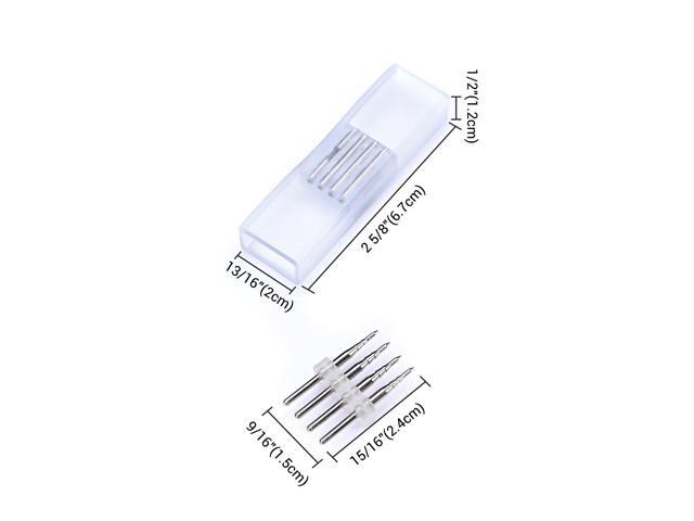 Yescom DEL-P03 10Pcs 4 Pin Connectors Accessories for 8x18mm Neon Lights Models DEL-D50R, DEL-D100R, DEL-D150R