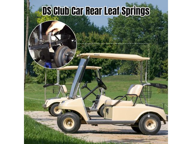 Yescom Set of 2 Rear Leaf Springs for Club Car DS Golf Cart Heavy Duty Dual Action with Bushings