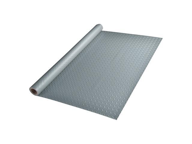 Yescom 6x3 Ft Garage Floor Mat Roll Flooring Protector Cover Gray PVC Motor