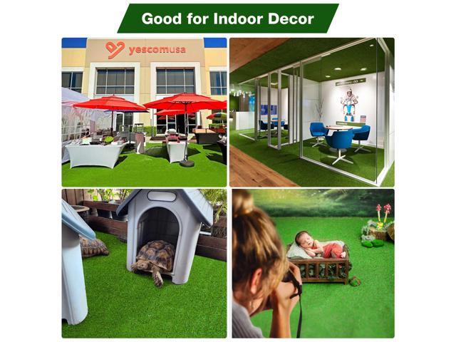 Yescom Artificial Grass Turf Roll 65'x5' Large Backyard Faux Decor Fake Lawn 2 Pack