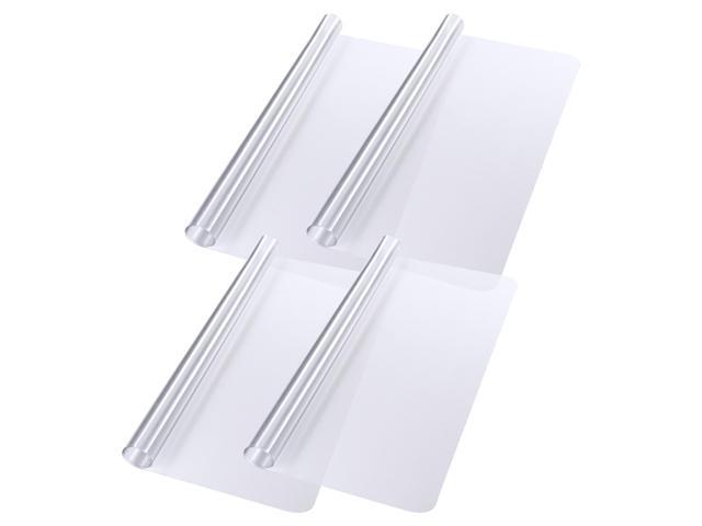 Yescom Clear Office Chair Mat for Hardwood 60'x46' Rectangle 4PCS Plastic Floor Protector for Rolling Desk Chairs 1/16' Thickness