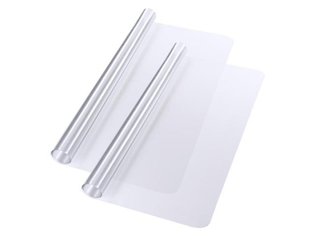 Yescom Clear Office Chair Mat for Hardwood 60'x46' Rectangle 2PCS Plastic Floor Protector for Rolling Desk Chairs 1/16' Thickness