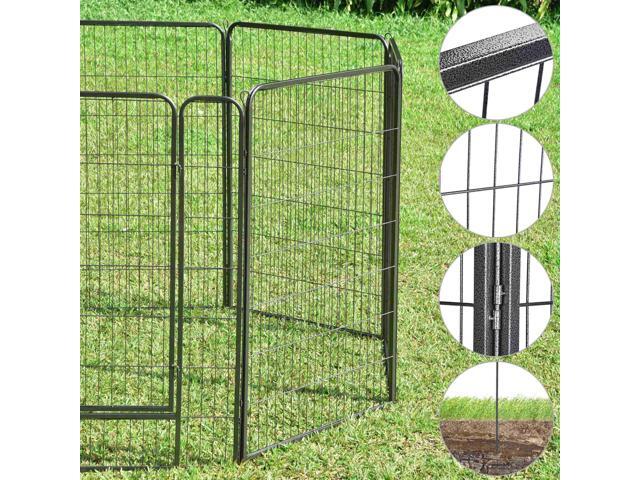 Yescom Dog Playpen 24 Panels 47 inch Height Heavy Duty Outdoor Indoor Camping RV Fence Barrier Metal Puppy Exercise Kennel for Large/Medium/Small Dogs