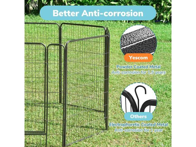 Yescom Heavy Duty Pet Playpen 6 Panel 28'x47' Dog Playpen Pet Pen Exercise Kennel RV Camping Barrier Fence Cage for Small Medium Large Dogs