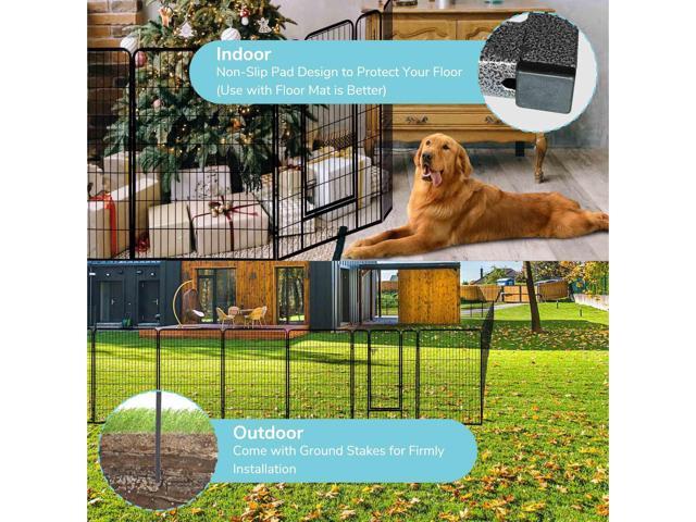 Yescom Heavy Duty Pet Playpen 6 Panel 28'x47' Dog Playpen Pet Pen Exercise Kennel RV Camping Barrier Fence Cage for Small Medium Large Dogs