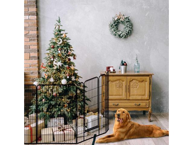 32 Pieces 28'x47' Pet Playpen Extra Large Dog Exercise Fence Panel Crate Outdoor