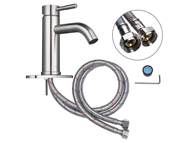 Aquaterior Single Handle Deck Mount Vessel Faucet Bathroom Vanity Mixer Tap Brushed Nickel