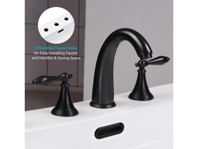 Aquaterior 2 Pack 20' Rectangle Bathroom Vessel Sink Ceramic Above Counter Basin