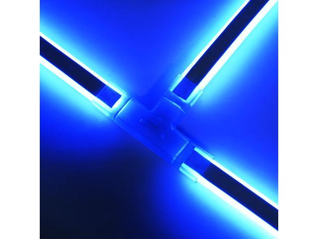 DELight 2 Pin Connectors Accessories T Shape w/ Pin 7x14mm RGB Neon Rope Light