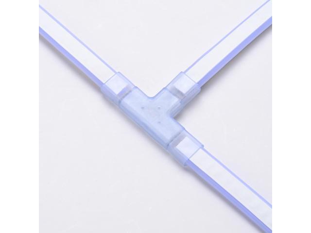 DELight 2 Pin Connectors Accessories T Shape w/ Pin 7x14mm RGB Neon Rope Light