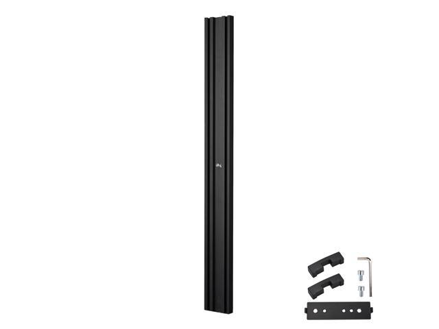 Yescom Monitor Holding Pole Dual Monitor Arm for PC Mobile Cart Medical Trolley Cart Black