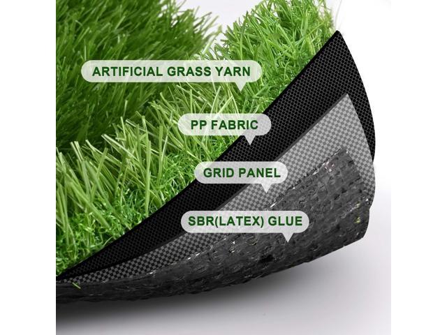 Yescom Artificial Grass Turf Synthetic Lawn for Backyard Garden Outdoor Decor 33'x3'x2PCS (198 Sq. Ft) 1.38' Pile