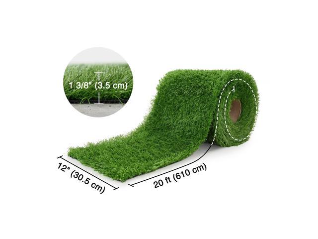 Yescom 20x1 Ft Artificial Grass Turf 1.38' Fake Grass Rug Synthetic Lawn Indoor Outdoor Patio Home Décor