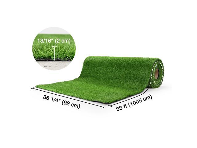 Yescom 30x3 Ft Artificial Grass Turf 0.8' Fake Grass Rug Synthetic Lawn Indoor Batting Tunnels Outdoor Garden Patio Décor