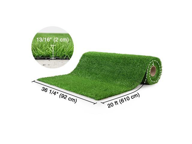 Yescom 20x3 Ft Artificial Grass Turf 0.8' Fake Grass Rug Indoor Batting Tunnels Outdoor Synthetic Lawn