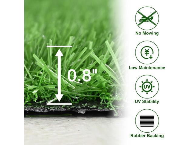 Yescom 4pcs 50x3 Ft Artificial Grass Turf 0.8' Fake Grass Rug Synthetic Lawn Indoor Batting Tunnels Outdoor Home Décor