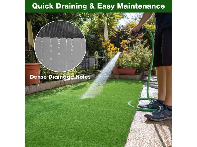 Yescom 20x1 Ft Artificial Grass Turf 0.8' Fake Grass Rug Synthetic Lawn Indoor Outdoor Decor
