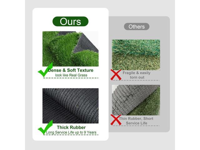 Yescom 33x1 Ft Artificial Grass Turf 1.38' Fake Grass Rug Synthetic Lawn Indoor Outdoor Home Décor
