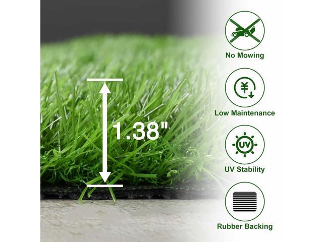 Yescom Artificial Grass Turf Synthetic Lawn for Backyard Garden Outdoor Decor 33'x3'x2PCS (198 Sq. Ft) 1.38' Pile