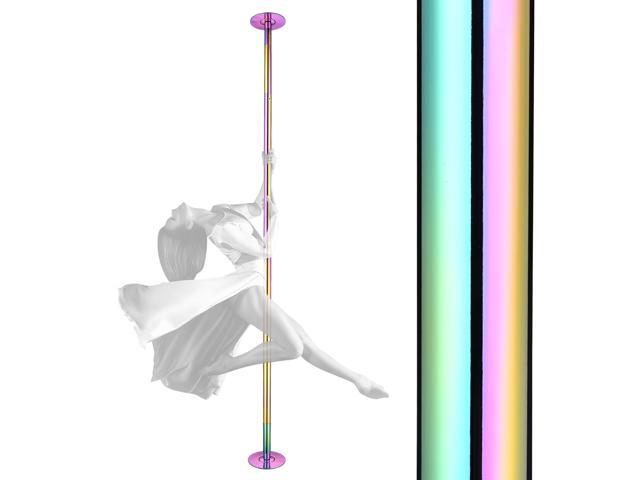 Yescom Professional Stripper Pole Static Spinning Dancing Pole Kit 9.25FT for Party Club Exercise Fitness,Colorful
