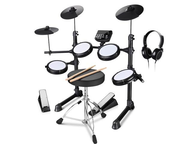 Yescom Electric Drum Set Adult Digital Silent Drum Kit 8' w/ Throne Beginner for Apartment