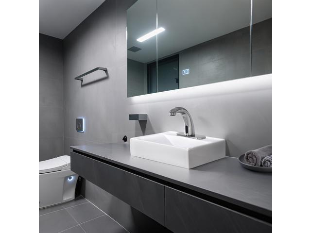 Aquaterior 5' Touchless Bathroom Faucet with Rectangle Vessel Sink Auto Sensor