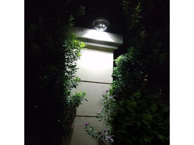 LED Solar Gutter Light Waterproof Outdoor Garden Fence Wall Lights 10 Packs