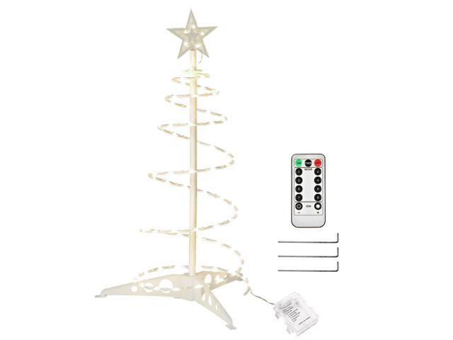 Yescom Munchkin 2ft LED Spiral Tree Light 79 LEDs Battery for Indoor Outdoor Holiday Christmas Decoration Warm White