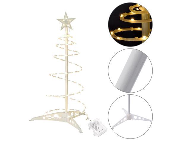 Yescom Munchkin 2ft LED Spiral Tree Light 79 LEDs Battery for Indoor Outdoor Holiday Christmas Decor Warm White 3 pack