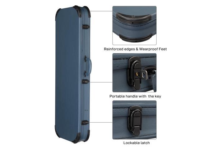Yescom Electric Guitar Hard Case with Protective Sleeve for Stratocaster ST Tele PU Guitar Hard Case Lockable