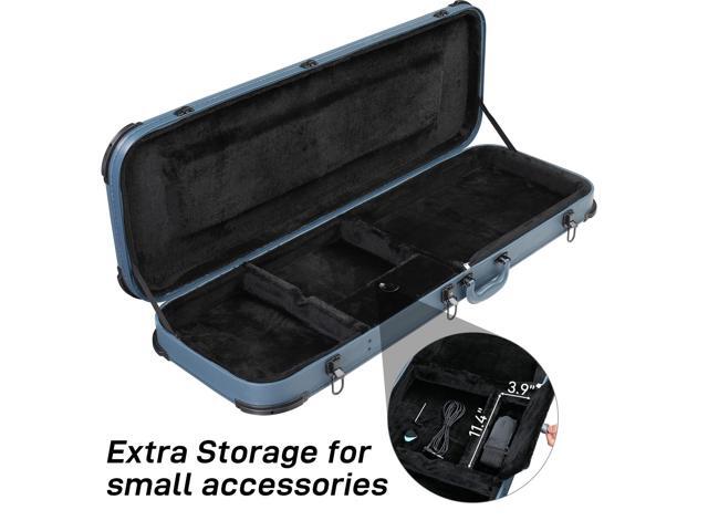Yescom Electric Guitar Hard Case with Protective Sleeve for Stratocaster ST Tele PU Guitar Hard Case Lockable