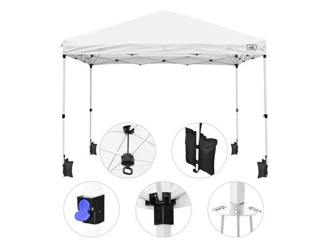 InstaHibit EZ GO 10x10ft Pop Up Canopy Tent w/ 4 Sidewalls Instant Shelter Event
