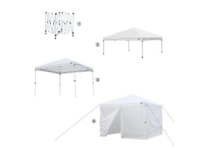 InstaHibit EZ GO 10x10ft Pop Up Canopy Tent w/ 4 Sidewalls Instant Shelter Event