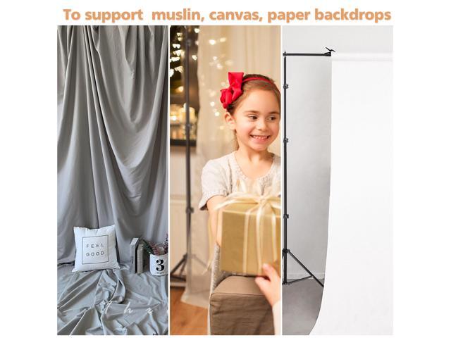 8.5' x 10' Adjustable Photography Background Backdrop Stand Support Crossbar Carry Bag Kit Studio