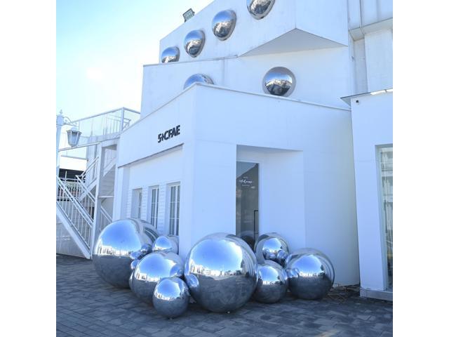 Yescom 2PCS 59' Big Shiny Inflatable Mirror Ball Set Giant Reusable PVC Hanging Balloon for Wedding Event Disco Party Concerts Silver