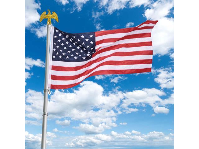 3x5 Ft US Flag Polyester Oxford Fabric Sewn Stripes Double Stitched Outdoor Yard