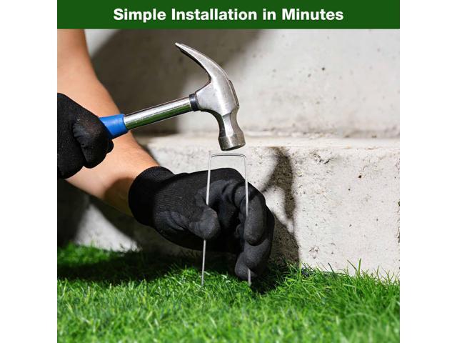 Yescom 50PCS Turf Staples 6' 12 Gauge Garden Stakes U Pins for Artificial Grass