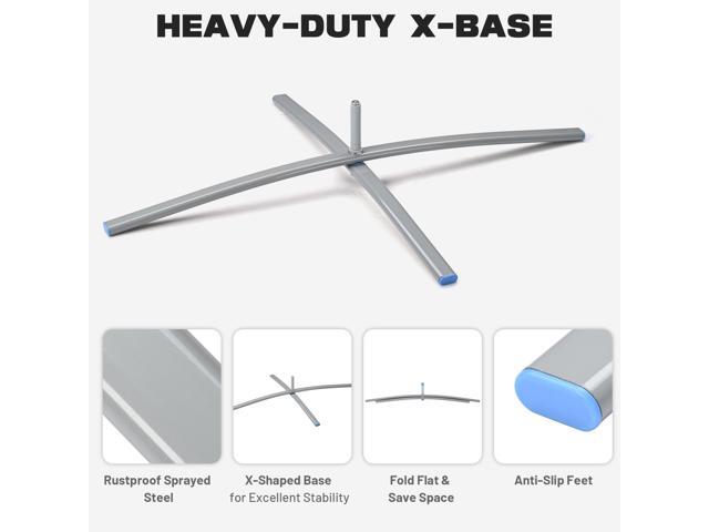 InstaHibit 10 Pack Feather Flag Cross Base Stand Foldable Ground Base w/ Water Weight Bag for Outdoor Event