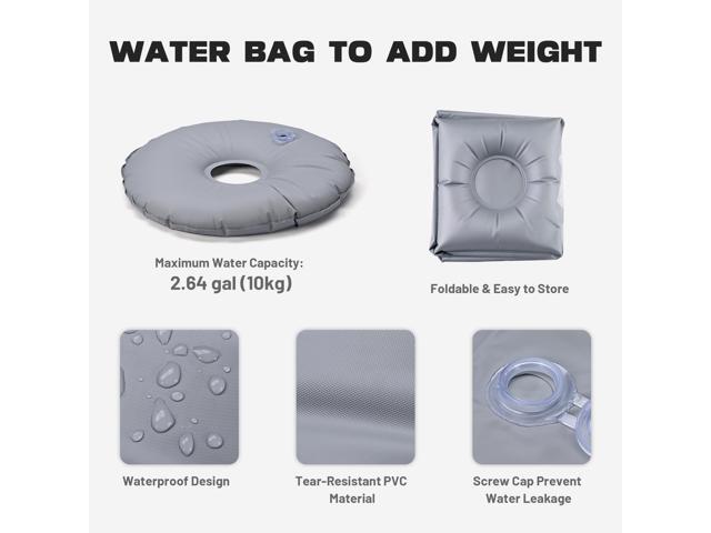 InstaHibit 10 Pack Feather Flag Cross Base Stand Foldable Ground Base w/ Water Weight Bag for Outdoor Event