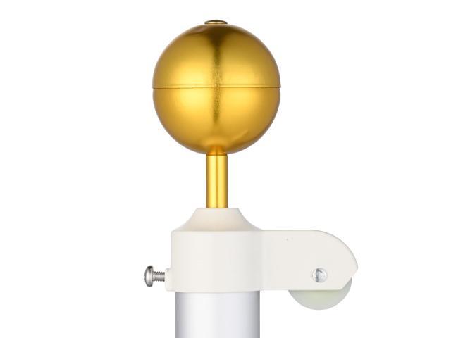 Yescom 3' Flag Pole Ball Topper Finial Ornament Gold Aluminum Anodized 2 Pack