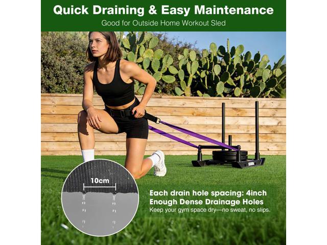 Yescom 4x50FT Gym Turf Artificial Grass Rug Exercise Mat for Outdoor Indoor Sled Push Pull Drag Training Track Flooring