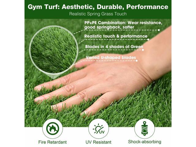 Yescom 4x50FT Gym Turf Artificial Grass Rug Exercise Mat for Outdoor Indoor Sled Push Pull Drag Training Track Flooring