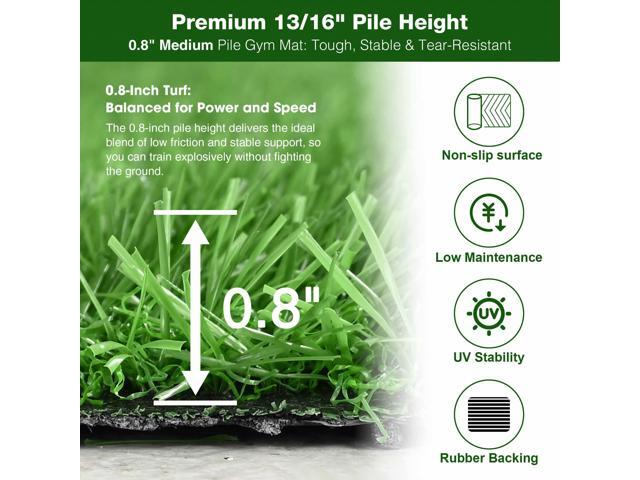 Yescom 4x50FT Gym Turf Artificial Grass Rug Exercise Mat for Outdoor Indoor Sled Push Pull Drag Training Track Flooring