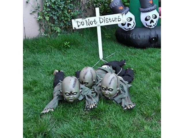 Yescom 3Pack Halloween Animated Crawling Baby Zombie Sensor Activated Decor 2026