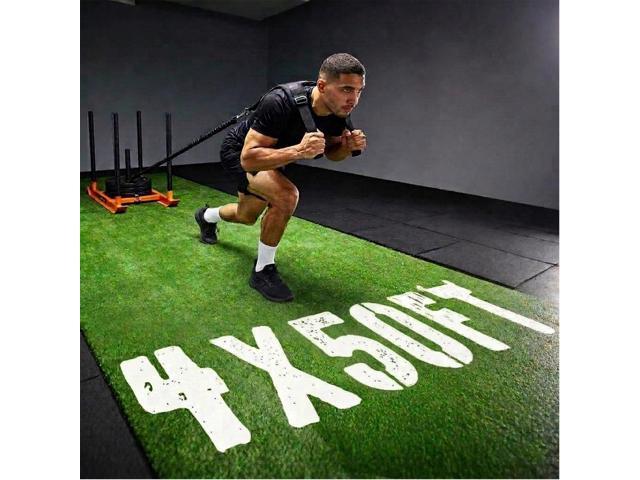 Yescom 4x50FT Gym Turf Artificial Grass Rug Exercise Mat for Outdoor Indoor Sled Push Pull Drag Training Track Flooring