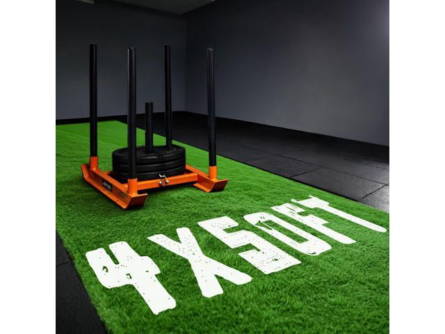 Yescom 4x50' Sled Turf Strips for Gym Garage Artificial Grass Home Exercise-1.38'H Sled Push Pull Track Flooring Sport Workout Mat
