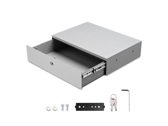 Yescom Locking Drawer 15kg Capacity Secure Storage for IT Data Center Silver