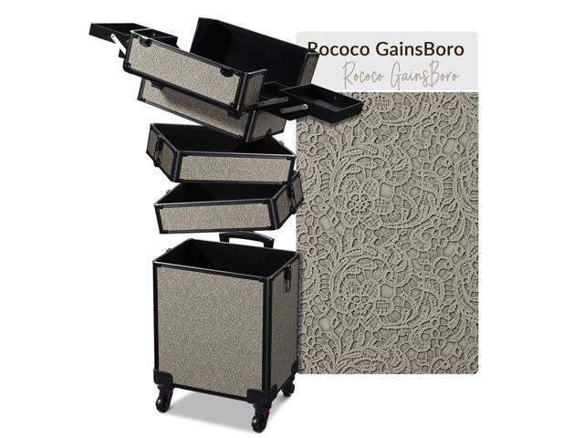 Byootique 4in1 Rolling Makeup Train Case Cosmetic Organizer Rococo GainsBoro