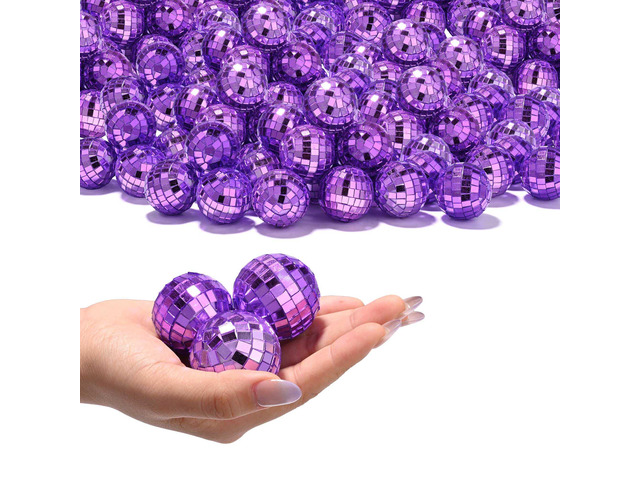 Yescom 120 Pcs Mini Disco Ball Set 1.6' Small Reflective Mirror for Party Dance Floor Table Decoration Ornaments Bulk
